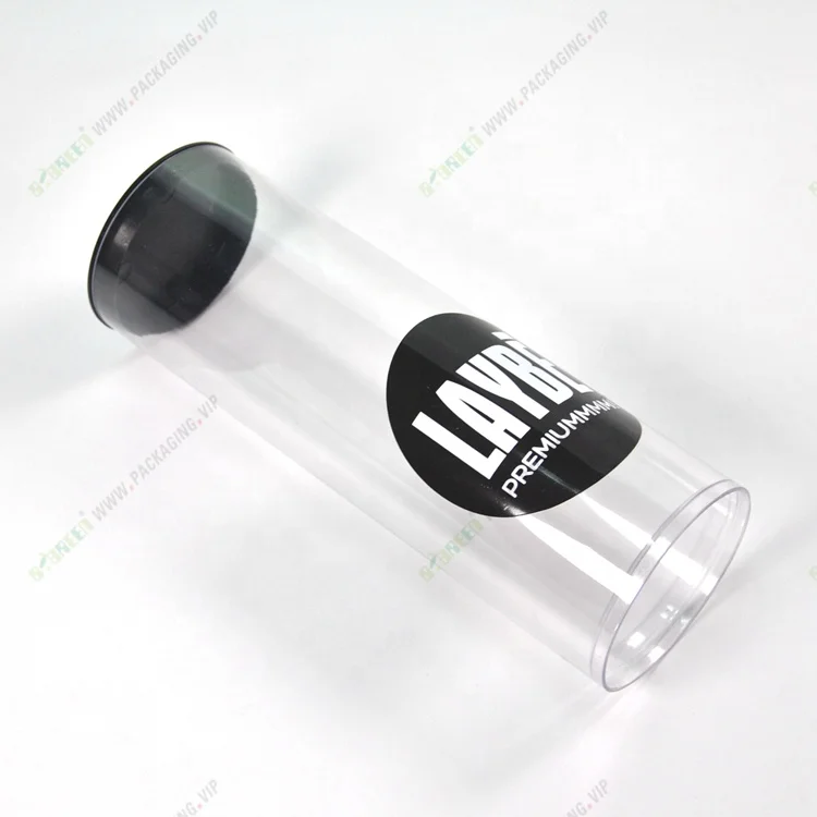 Luxury Watch Packaging Clear Plastic Hinged Custom Cylinder Boxes