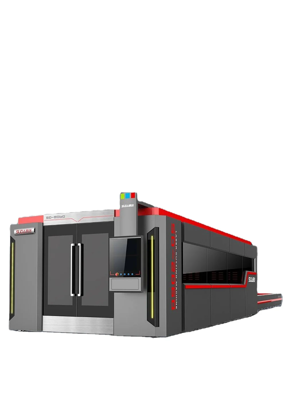 SUDA 3000W Whole Cover Optical IPG MAX RAYCUS auto focus Fiber Laser Cutting Machine