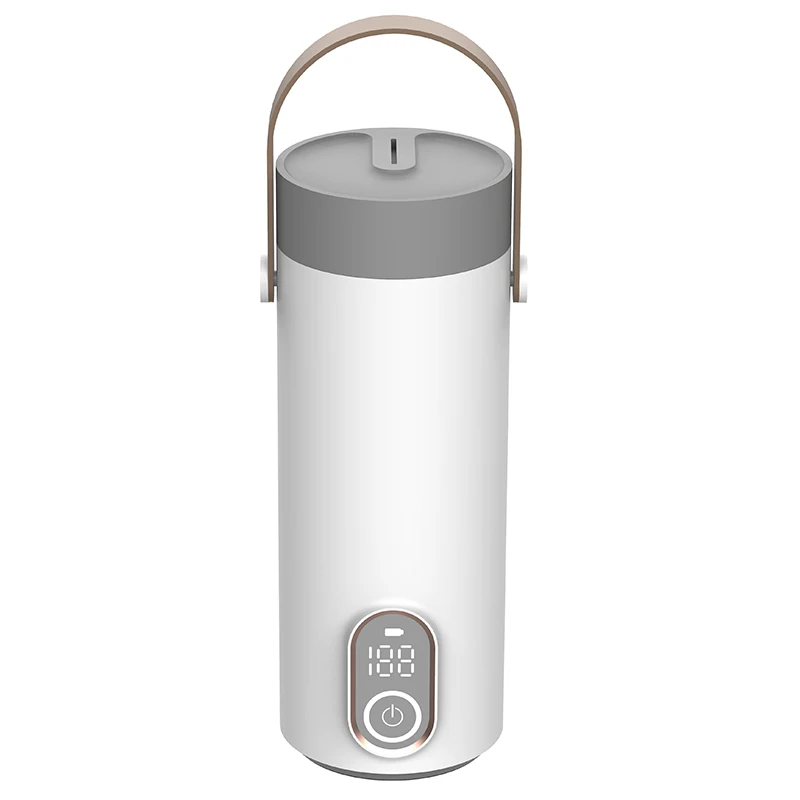 Portable Wireless Rechargeable Electric Kettle Cup For Car Insulation Camping Coffee Use Water Boiler Temperature Control