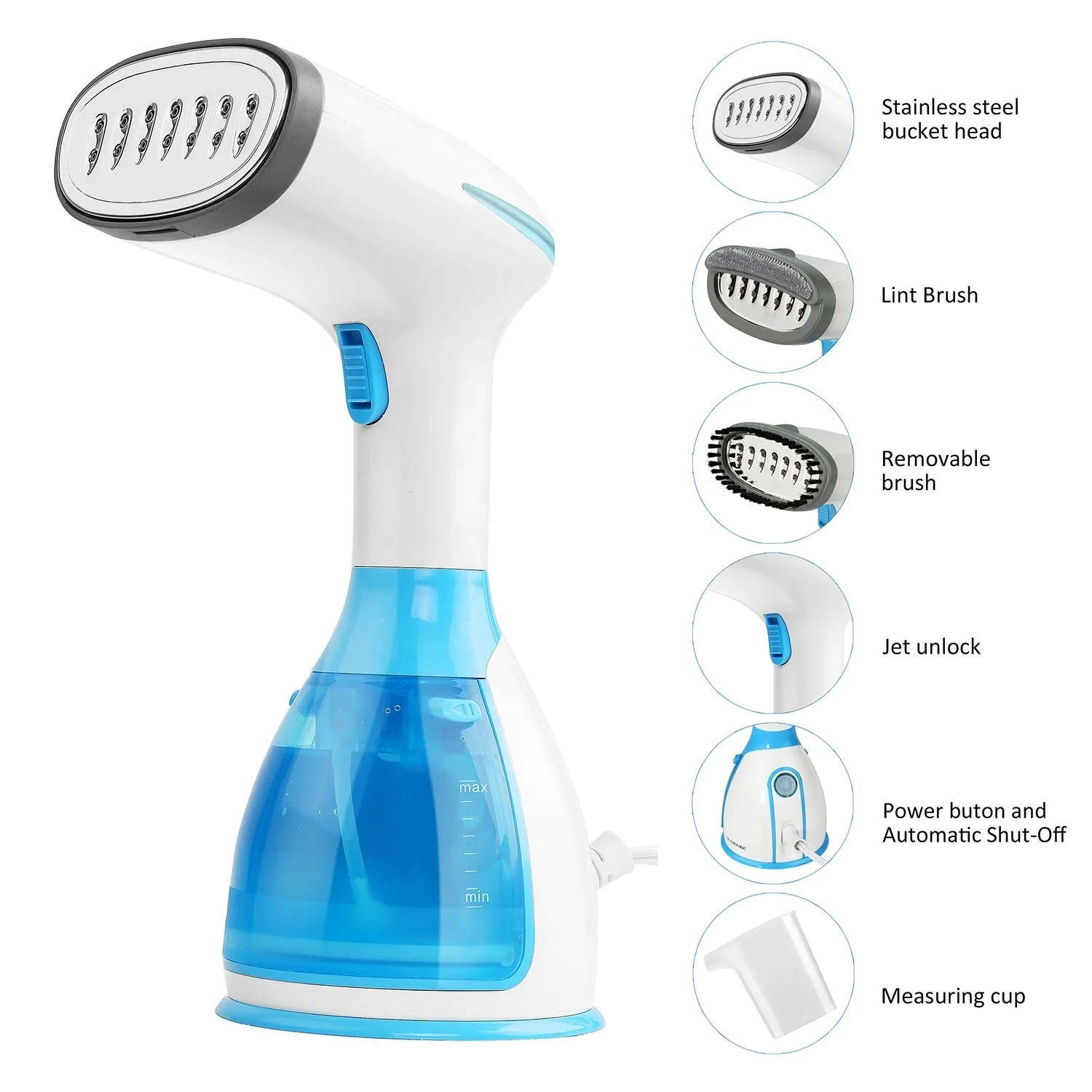 New design Mini Handheld Garment Steamer Vertical Clothes Steam Iron