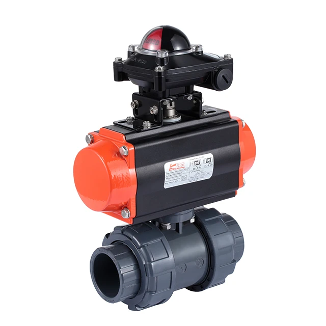 
DN80 Ball Valve Pneumati Actuator PVC U PVC ball valve 
