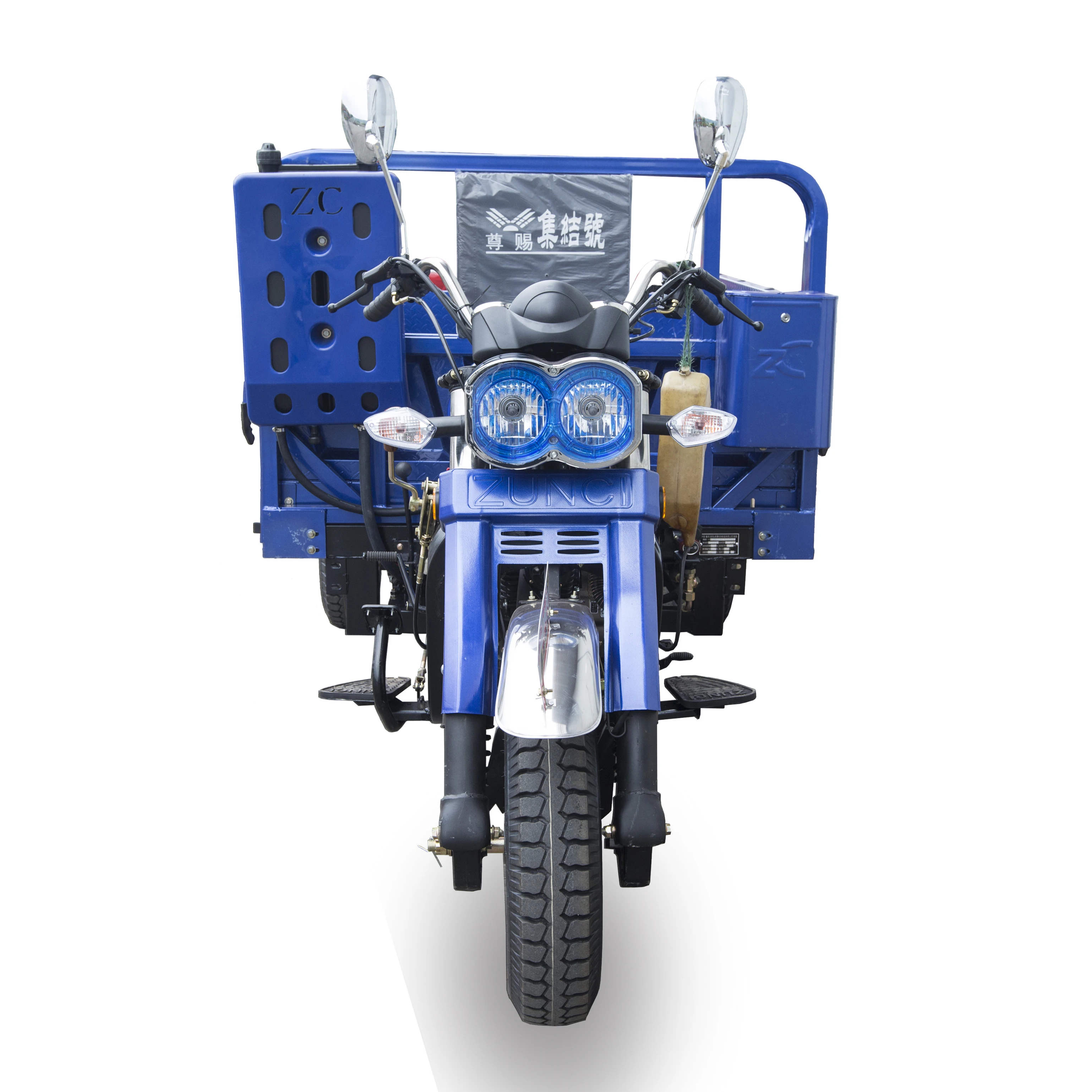 New Asia 175cc Heavy Delivery Petrol Type Truck Trailers Tricycle gasoline cargo Motorcycle With Wagon Self Unloading