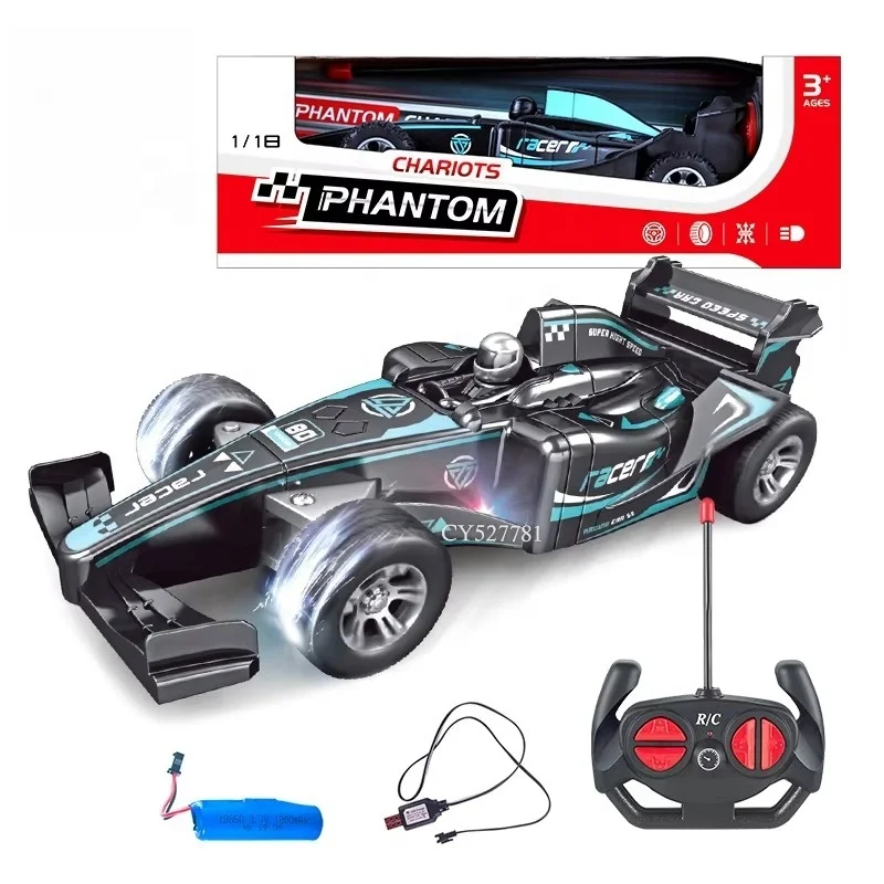 New 1:18 Drift F1 Car With  Light Electric Fast Remote Control Racing Car Toy Vehicle for Kids