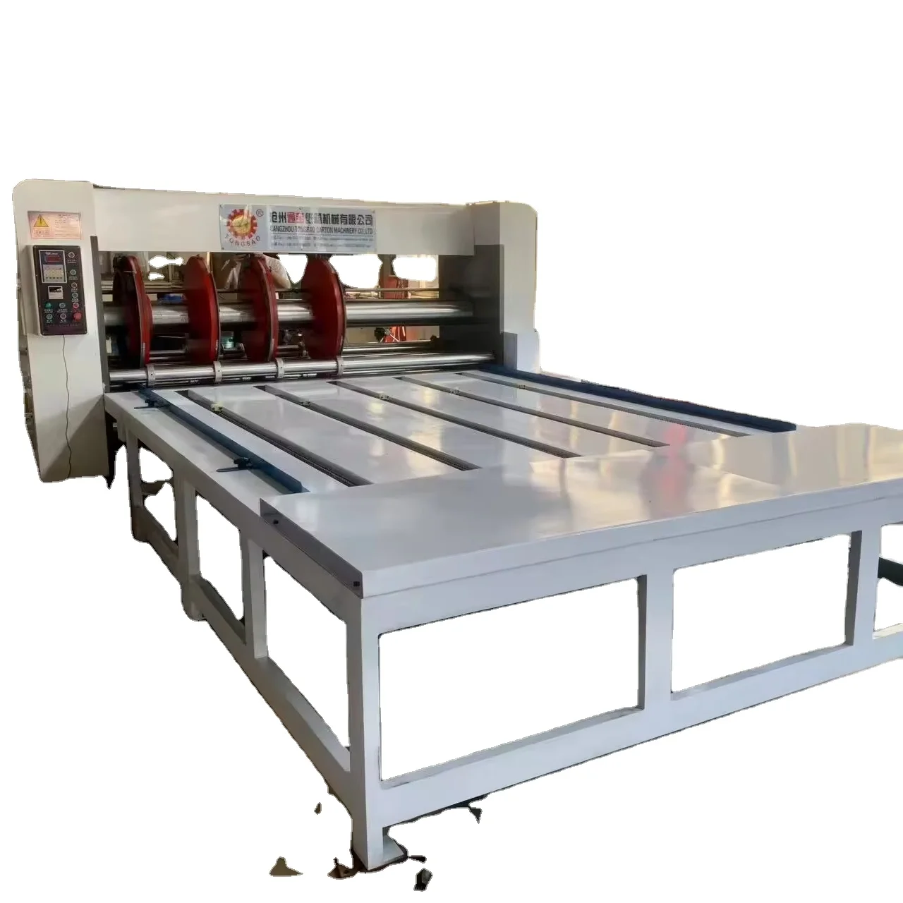 Factory price semi auto  rotary slotting machine RS4 chain feeder slotter