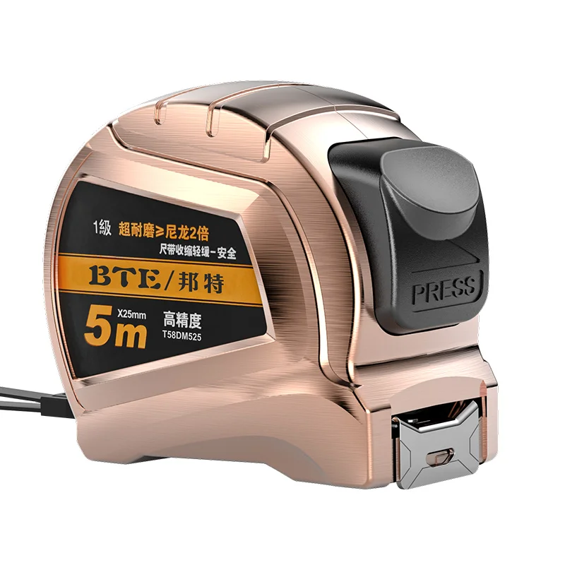 BTE Высокоточный ABC медный распылительная лента для рулетки Новинка 3 м 5 7 8 10 заказной логотип лезвие из нержавеющей стали ABS материал