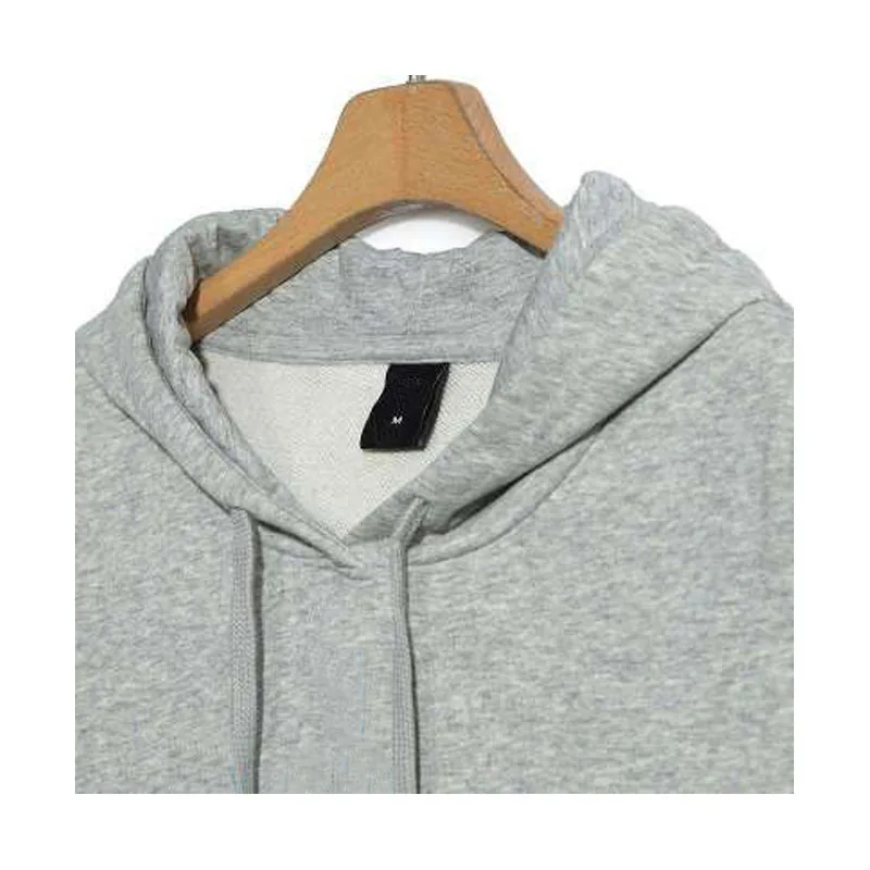 Хлопковый пуловер серого цвета с капюшоном, Мужская Уличная одежда, худи в стиле хип-хоп
