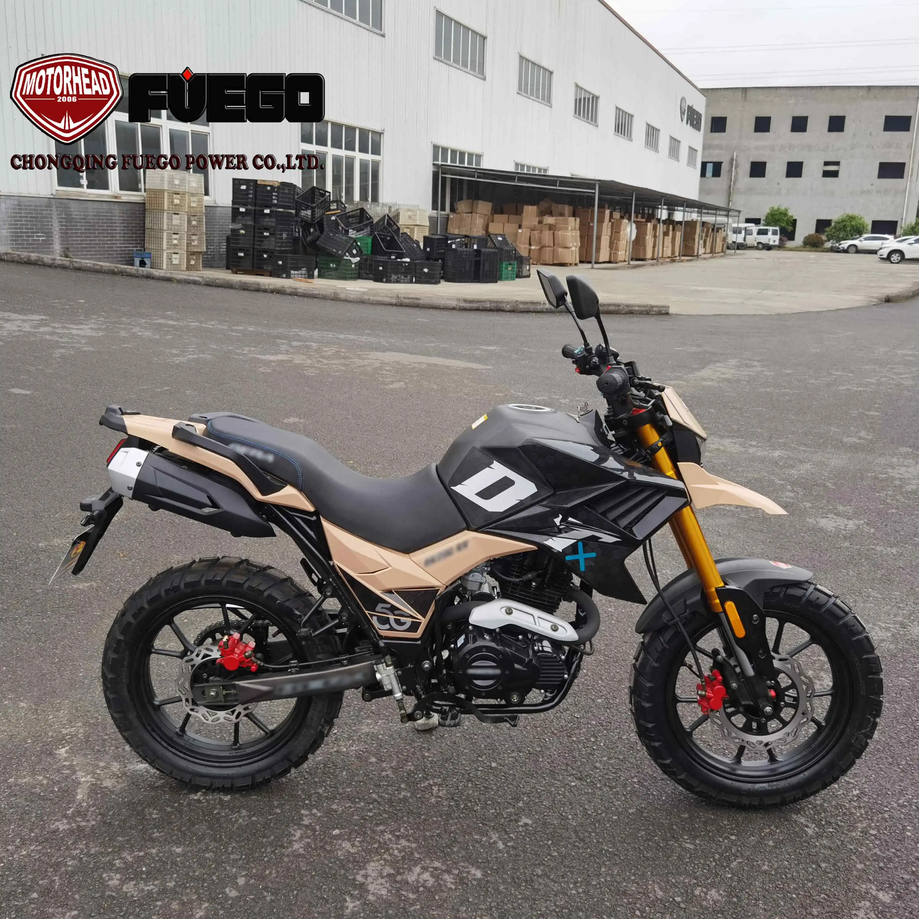 2022 news TEKKEN250 Enduro Dual Sports Bike 250cc Crossover Motorcycle With CBF SOHC Engine Luggage Box