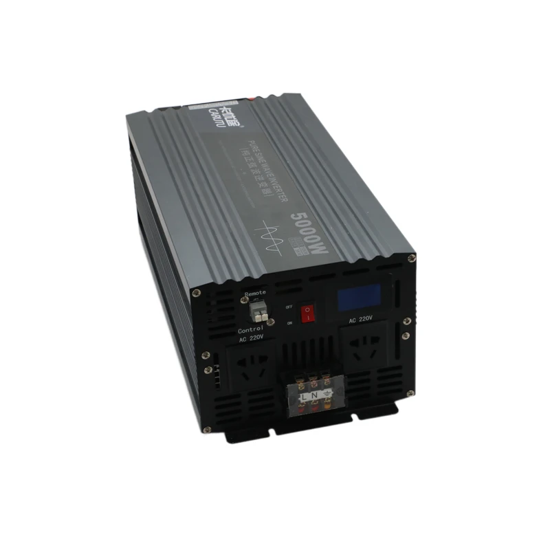 Hot sell inverter 24v 220v 5000w pure sine wave rv power inverter convertisseur 24v to 110v 220v 5000w with display