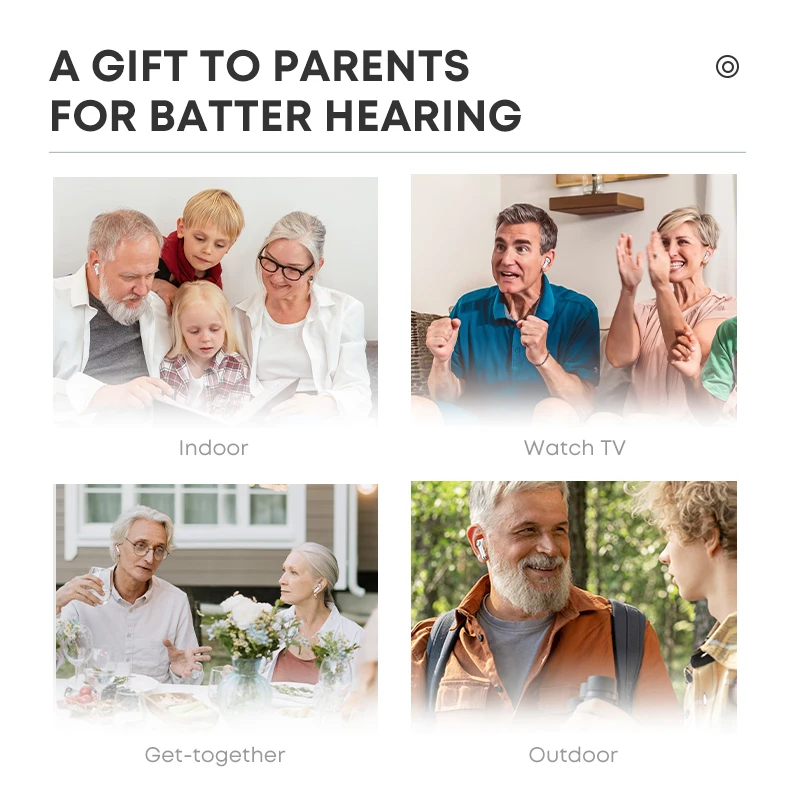 Langsdom High Quality Bluetooth Earbuds TWS Hearing Aid Wireless Hearing Aid Price Earphones For Deaf Old People