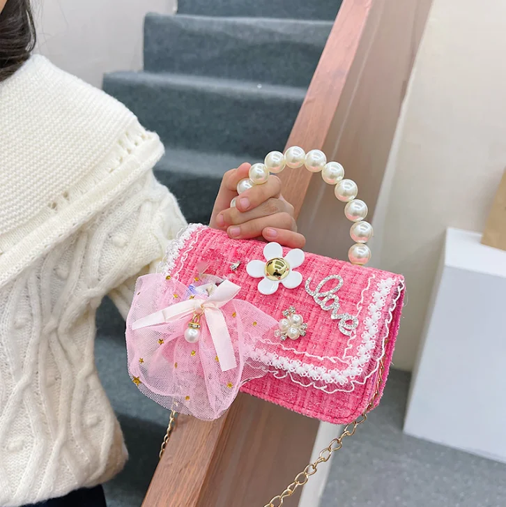 2023 kids designer bag Mini Lovely Purse And Handbag For Little Girls Designer Cross Body Bag