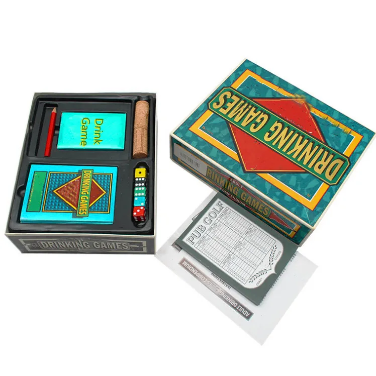 Customize Adult Party Drinking Playing Card Board Game with box