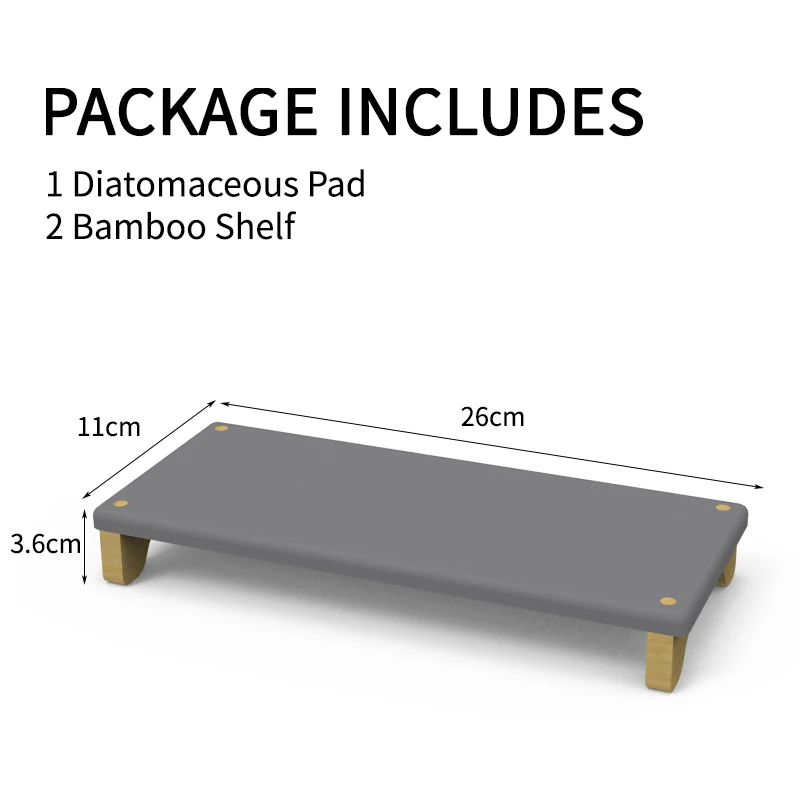Rectangular Home Pad Ceous Earth Quick Large to Dry Diatomite for Kitchen Counter Rack with Stone Dish Drying Mat