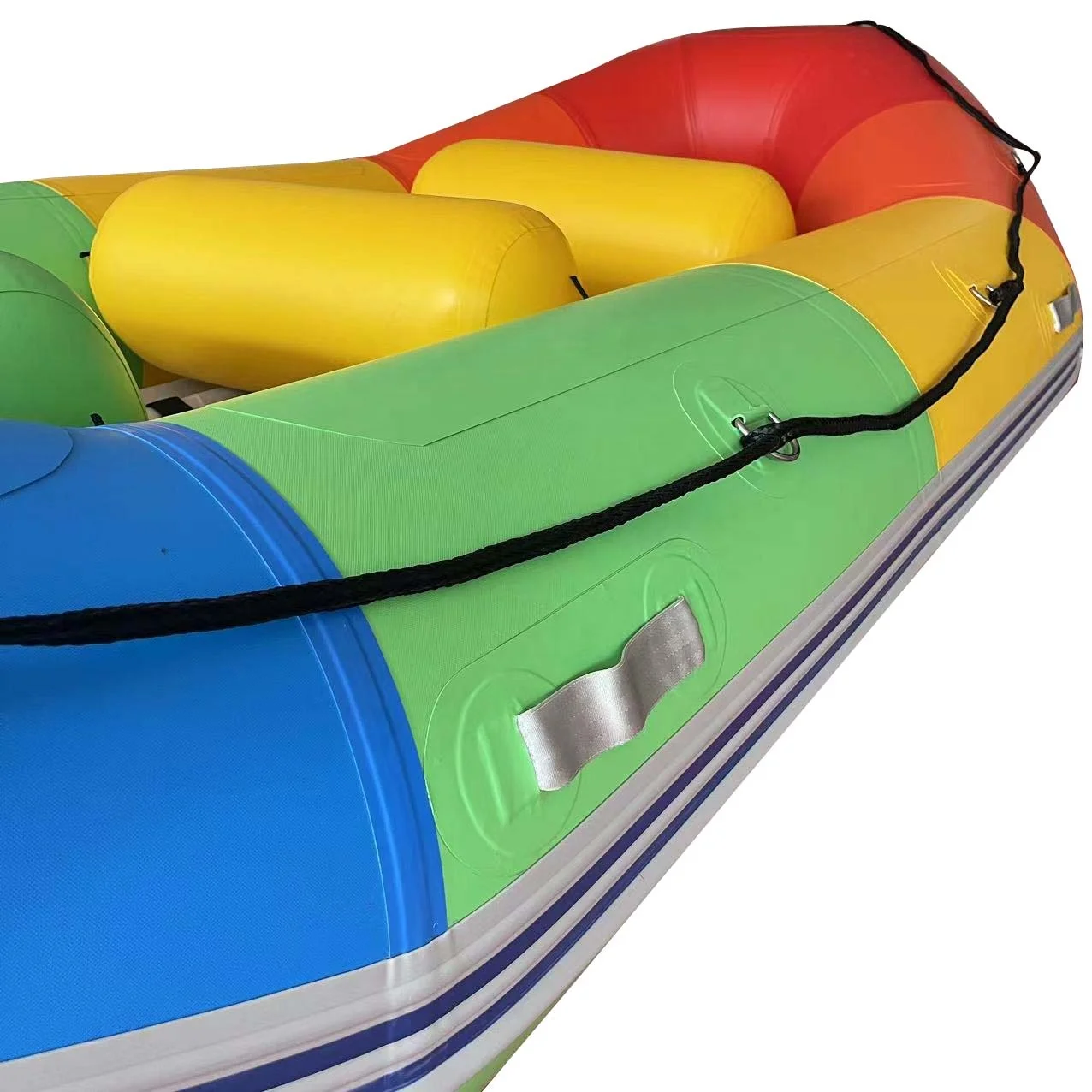 1.2mm PVC or Hypalon Hull Material Drop Stitch Floor Inflatable White Water Raft, Fishing rafting Boat for sale