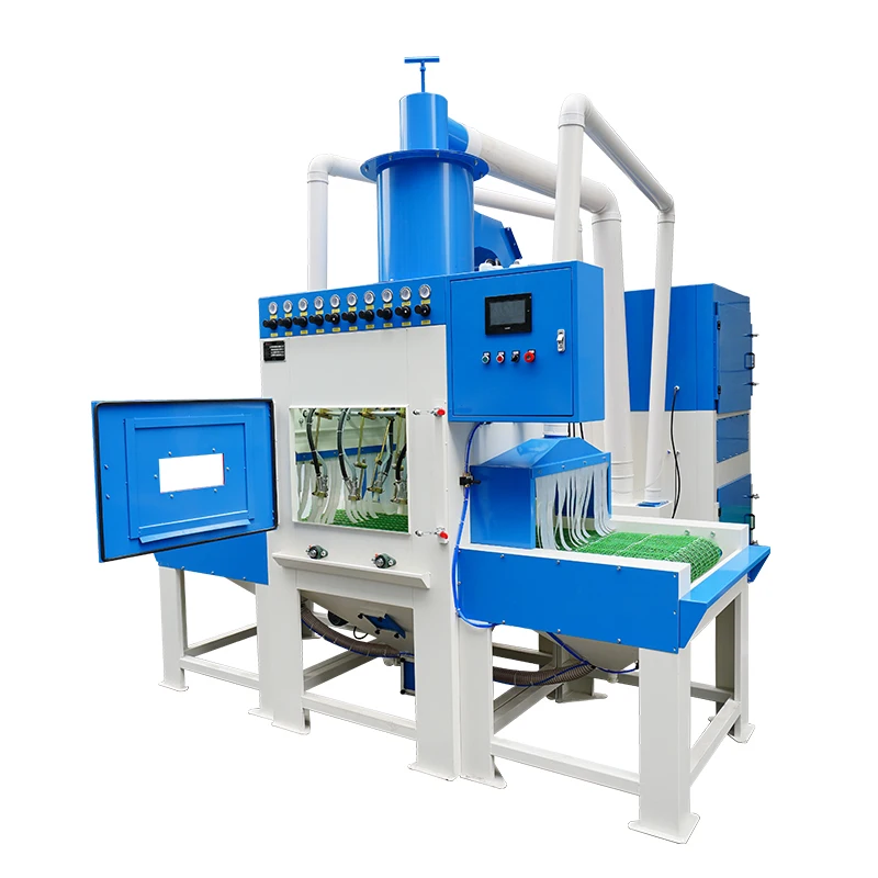 Conveyor Belt Automatic Sand Blasting Machine Automatic Sandblaster for flat shape parts