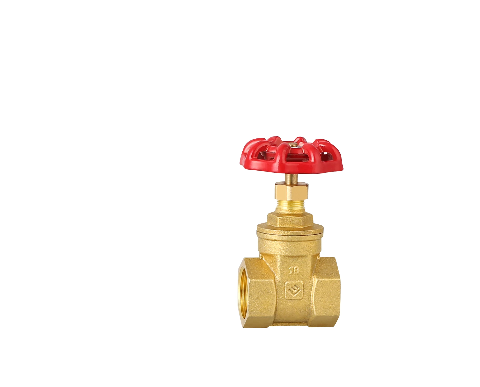 LS590B High Quality Wholesale customized 1 1/2 inch Handwheel Operated Water Non Rising Female Thread Brass gate valve