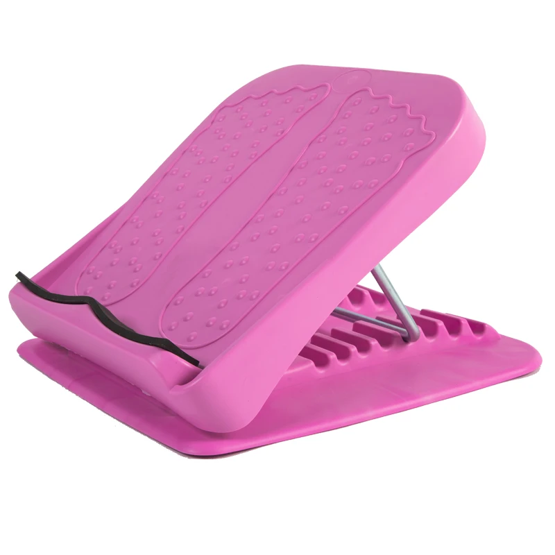 SHENGDE Foot And Leg Stretcher Professional Custom Logo Gym Exercise Fitness Squats Balancing Pink Slant Board Calf Stretcher