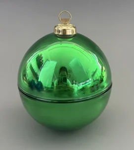 Christmas gift glass candle jars christmas ball candle cup christmas candle jars