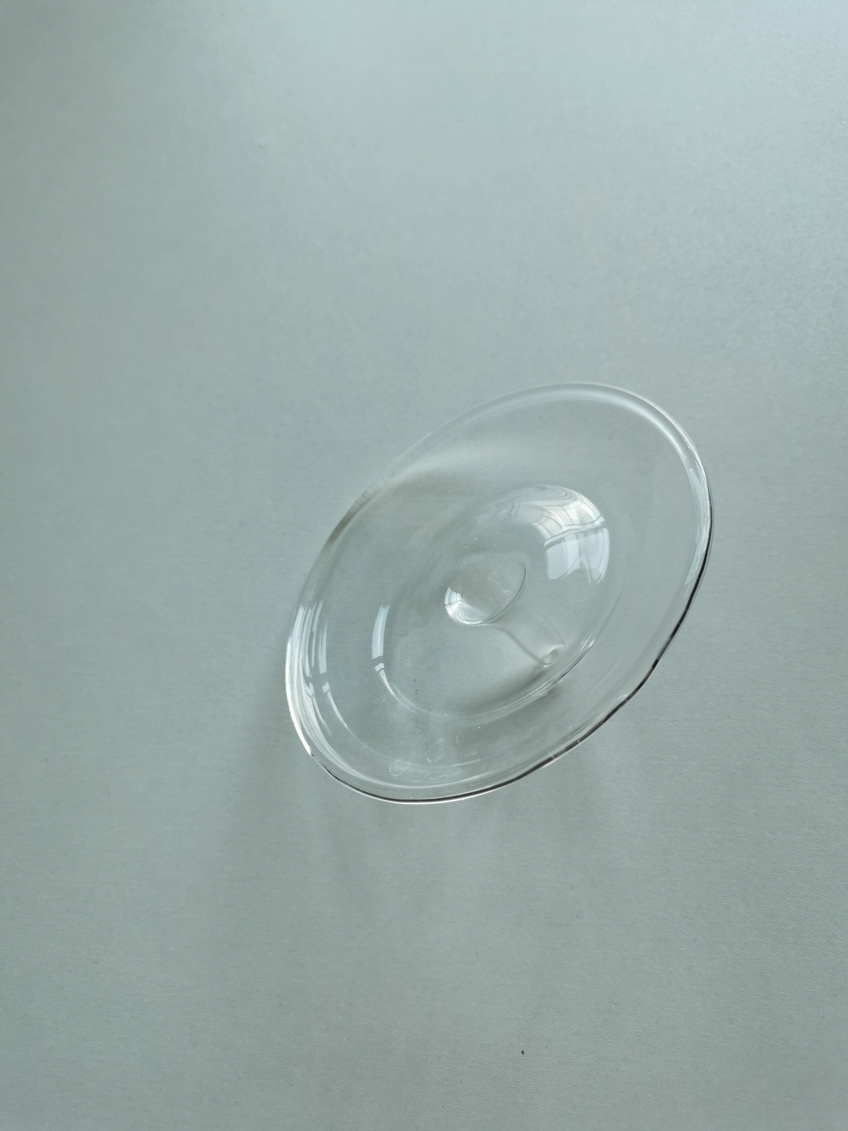 Fashion design waves floating type transparent glass vase vase hydroponic flowers hand made mouth blown glass flower vase