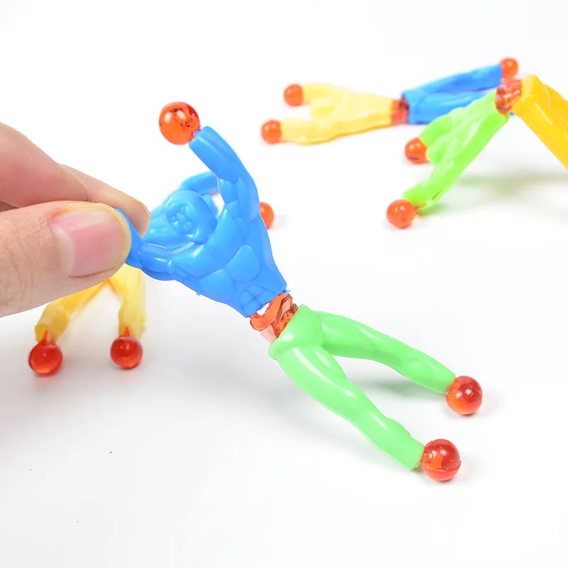 Window Crawler Multicolored Sticky Action Figure Rolling Men  Toys for Party Favor Random Color