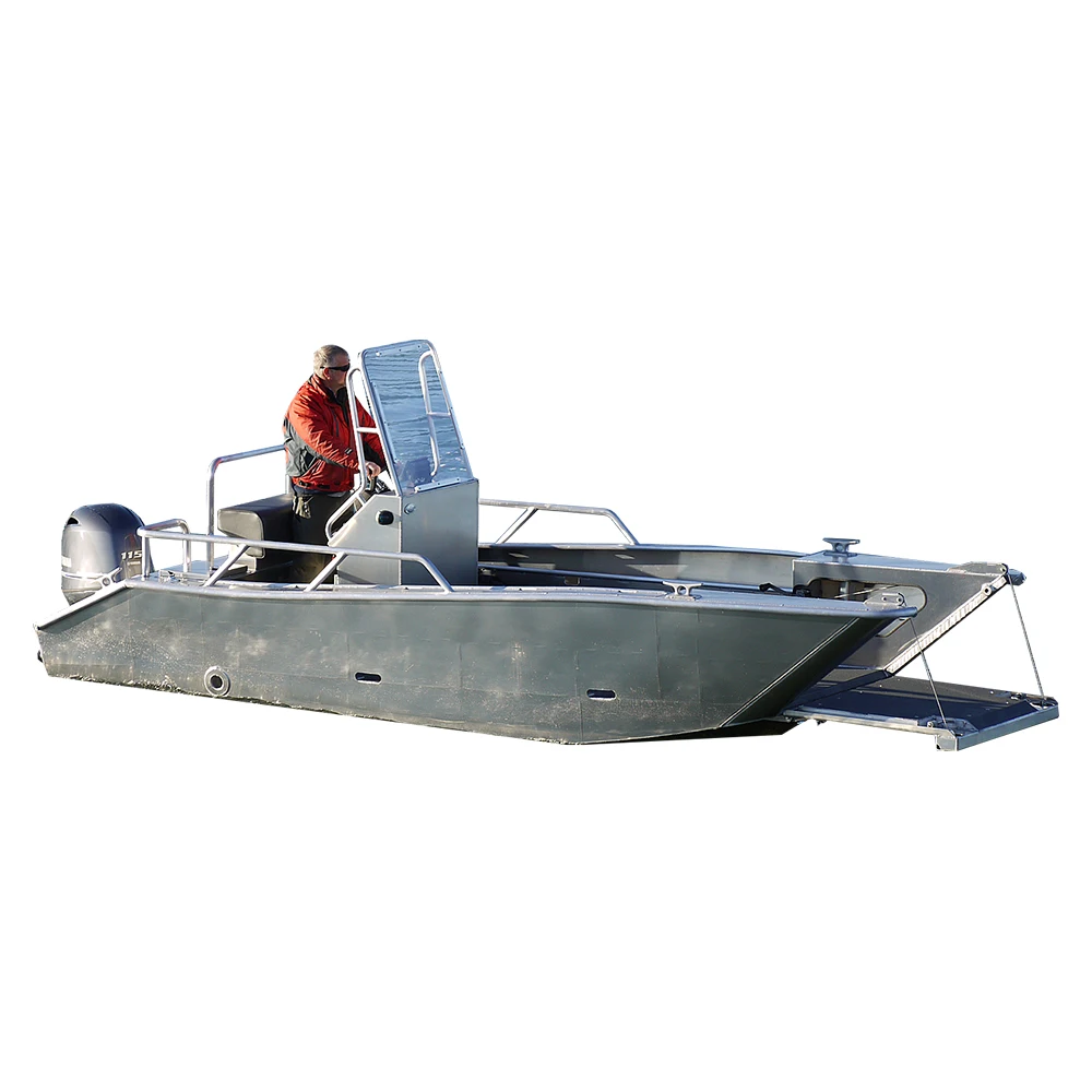 
2021 Ecocampor landing craft boat cargo aluminum fishing boat all welded yacht for sale 