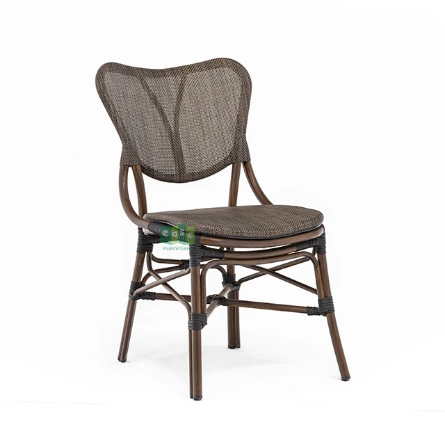 (E1168) Коммерческий Штабелируемый металлический стул для бистро уличного ресторана