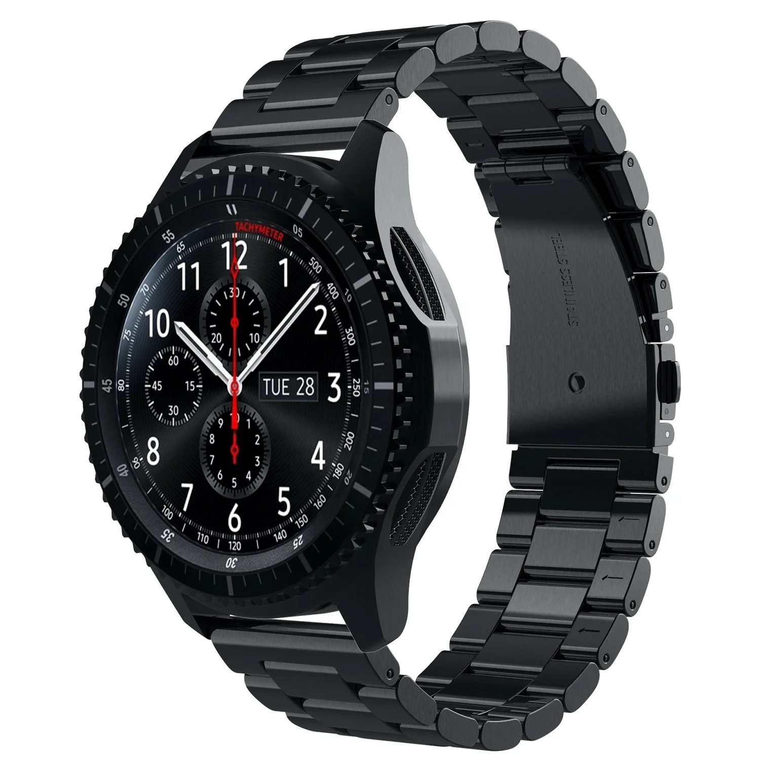 Western Design Stainless Steel LInk Watch Band For Samsung Gear S3 watch strap