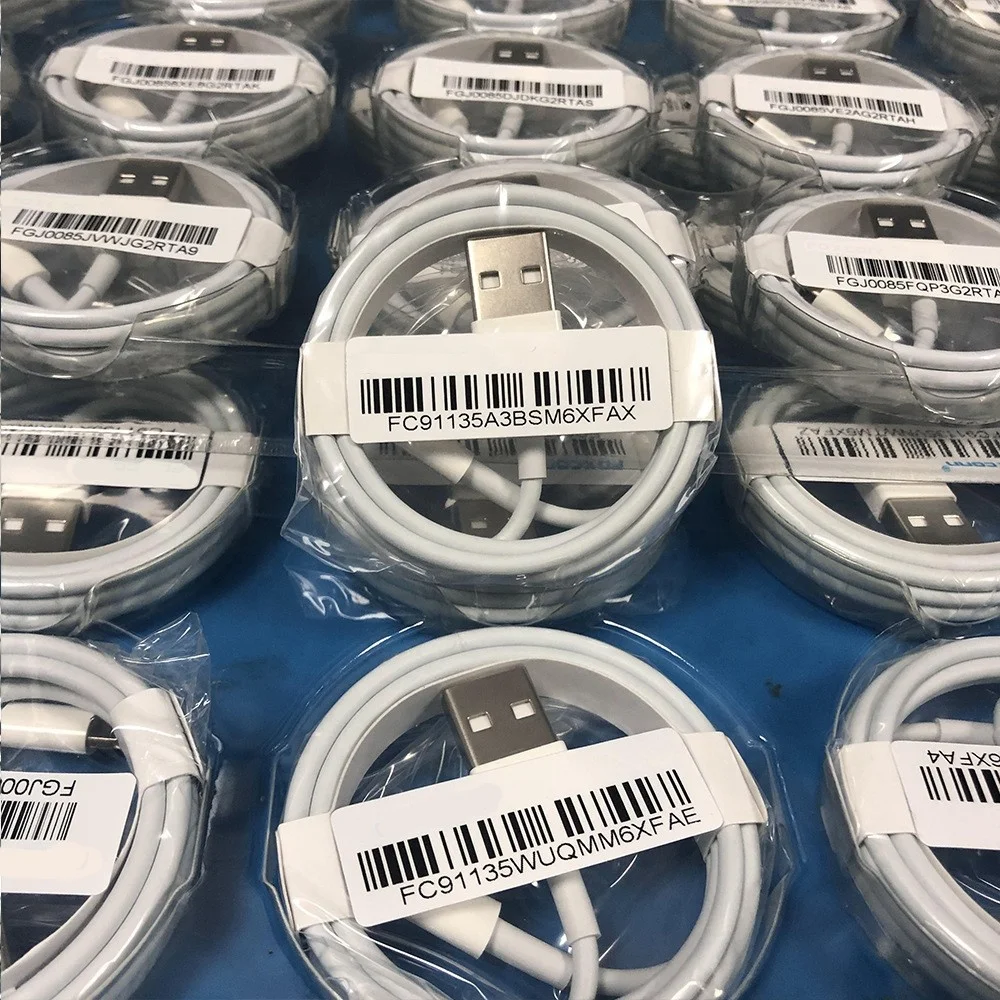 Original Foxconn 1M Usb Cable For iPhone 15 14 Pro Max Fast Usb Charger Cable for iPhone 6 7 8 X XR XS Max 13 12 11 Pro