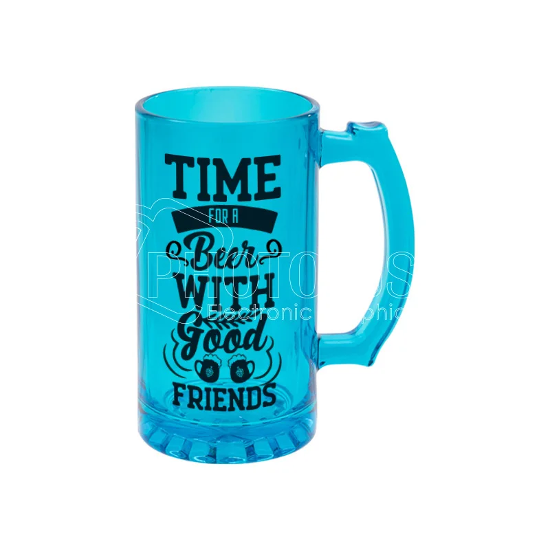 16 Oz. ORCA Coating Sublimation Blank Custom Full Color Glass Beer Mug Stein