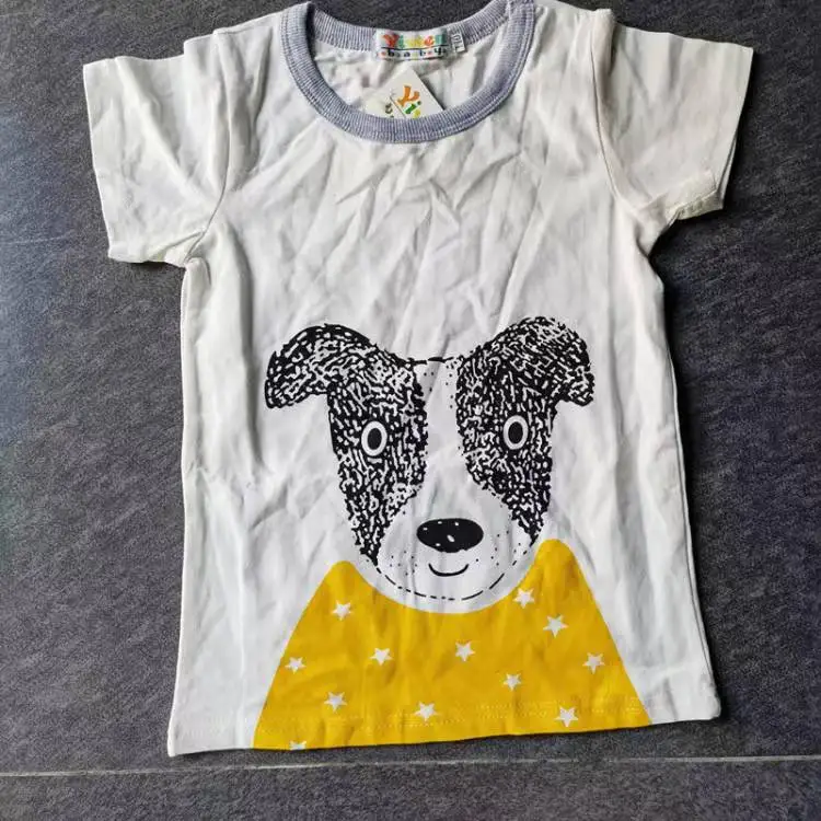 Фабричная одежда, верхняя одежда, одежда, оставшаяся одежда, фирменная этикетка для девочек, детская хлопковая Футболка с круглым вырезом, Бангладеш, W 1 01