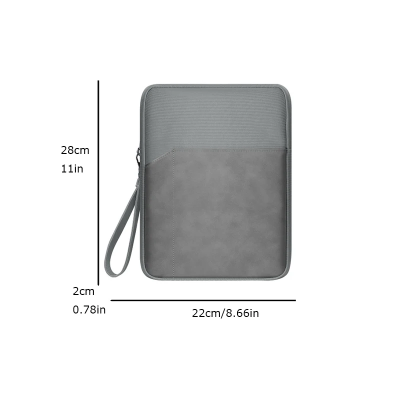 Durable Carrying Laptop Sleeve for Tablet 11 Inch 13 15.6 Tablet Storage Waterproof Custom Logo Zipper With Side Pocket Notebook