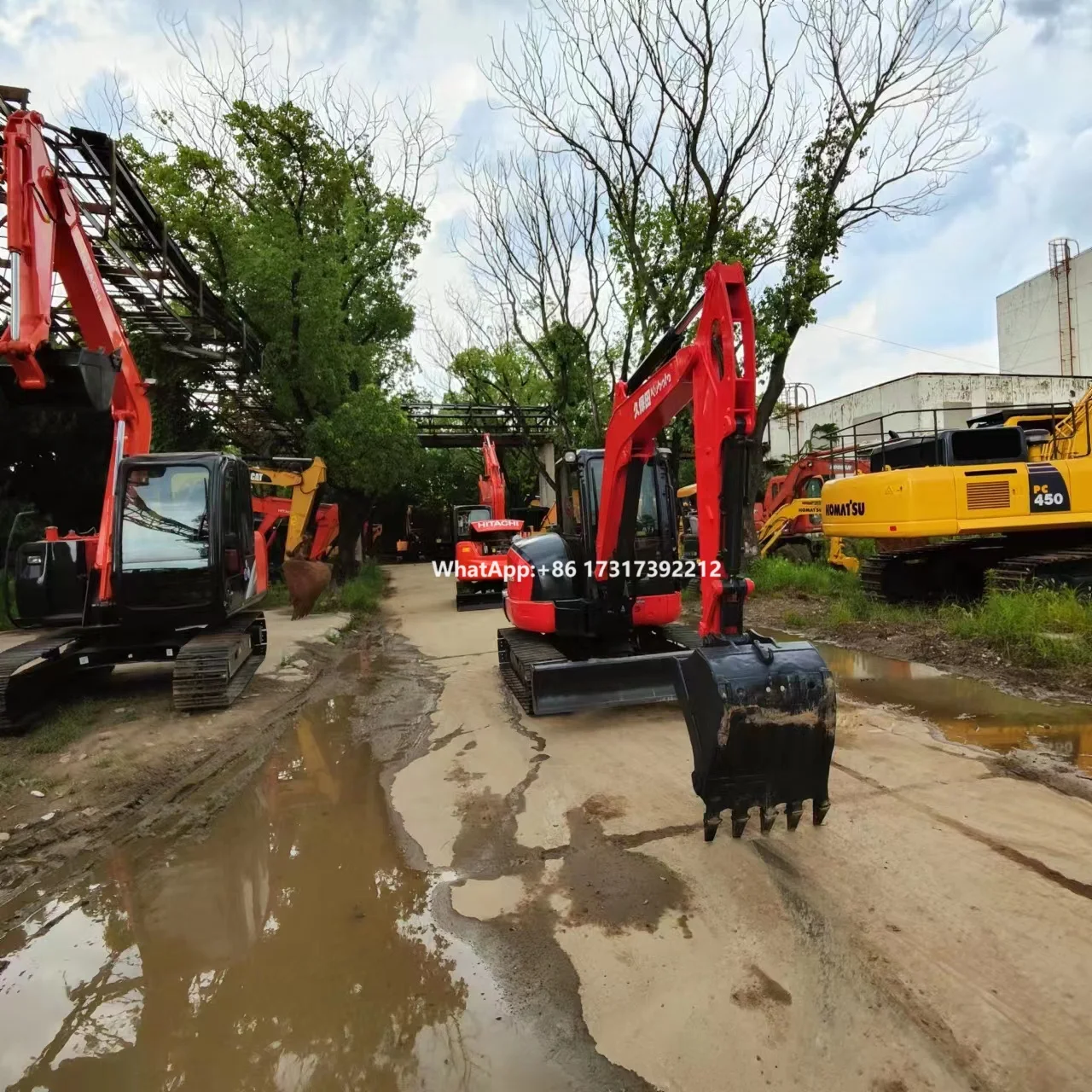 Cheaply Kubota KX165 hydraulic backhoe crawler 5.5tons used excavator