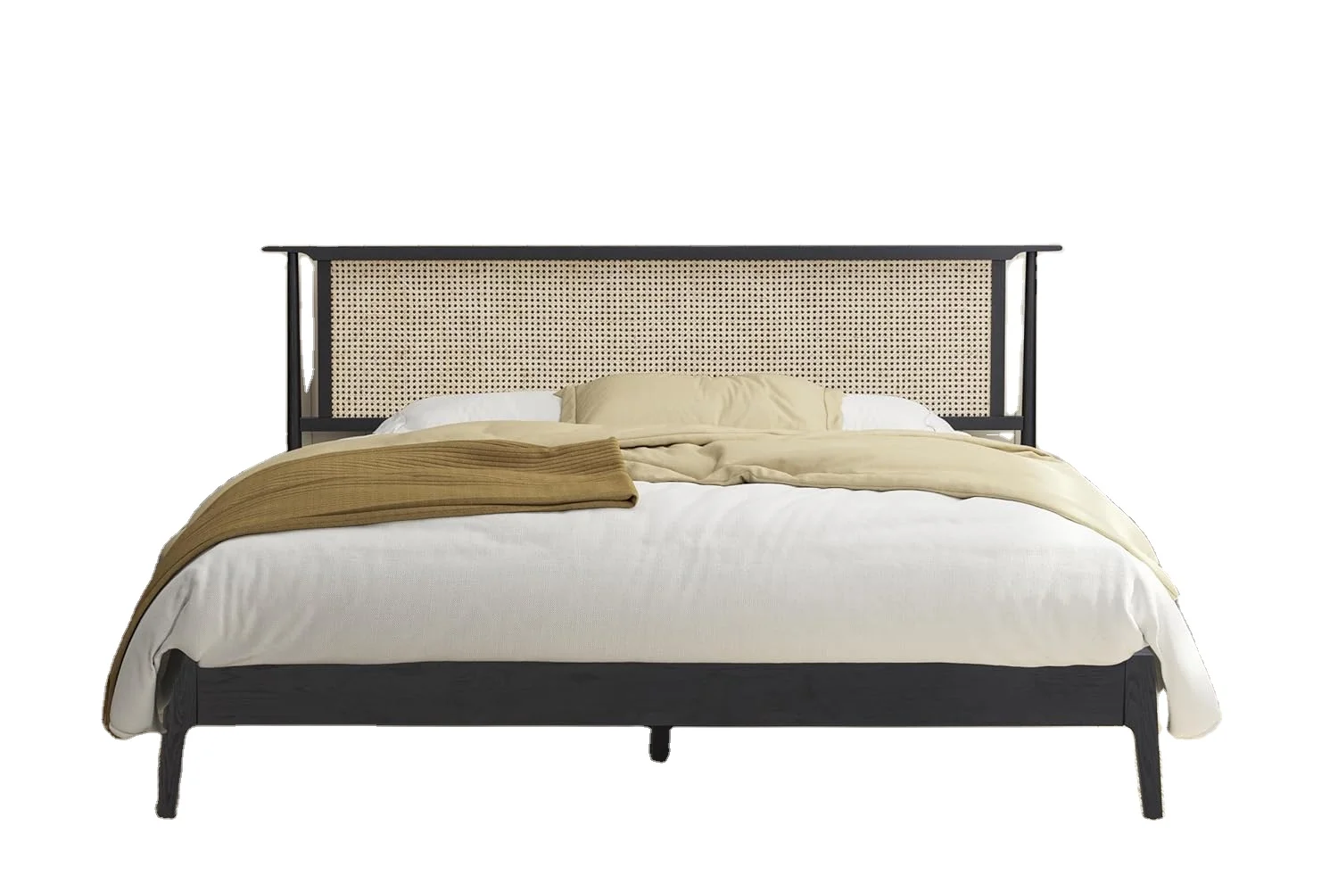 Natural wooden beds are useful for folding single wooden beds Wooden Platform Tatami Bed
