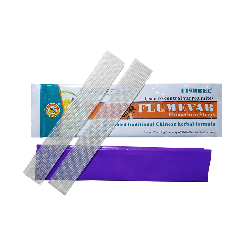 
Fishbee FLUMEVAR 20 strips flumethrin Strip add chinese herbal medicine extracts kill bee varroa 