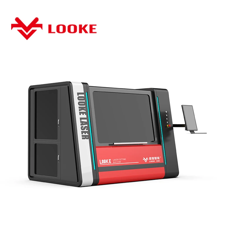 High Precision Machines 1390 1300*900mm Fiber Laser Cutting with Cover Inexpensive  low price for Metal Sheet