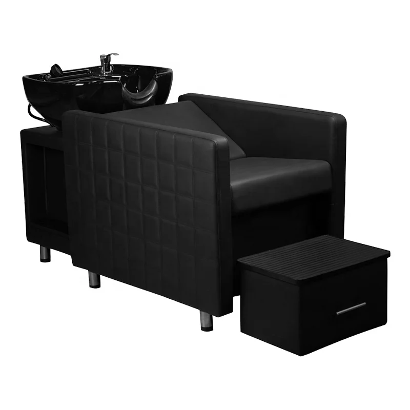 beauty salon stylist luxury hairdresser barber wash unit and blow hair washing chair shampoo bed for sale