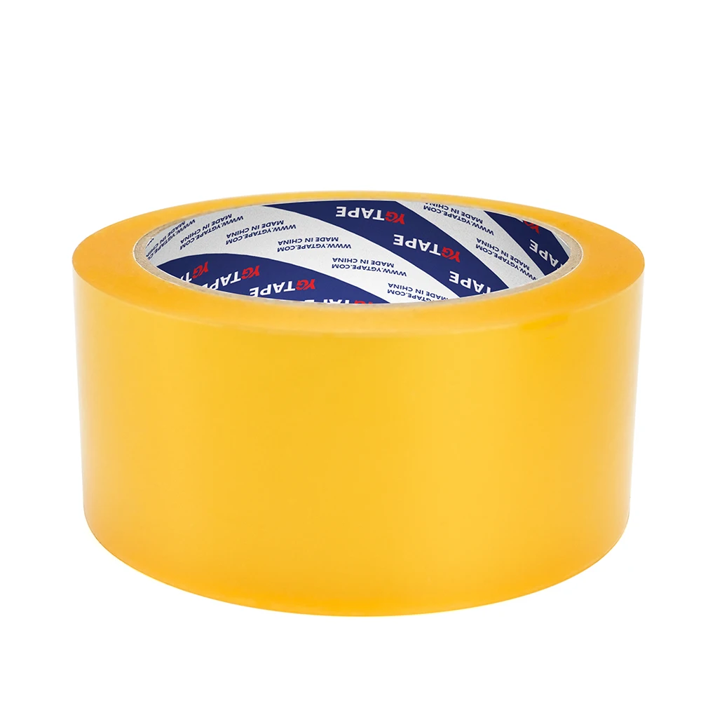 Rubber Base Yellowish Color Custom Design Sealing Bopp Tape