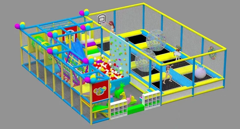 High Quality Trampoline Elastic Bed Amusement Park Indoor Playground Trampoline Park for Children and Adults Fun by Factory Sale