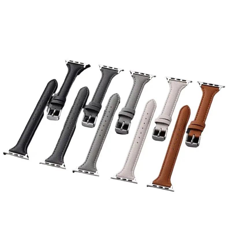 Hot Selling Fashion Smartwatches Watchbands For iPhone Apple Leather Watch Band Series