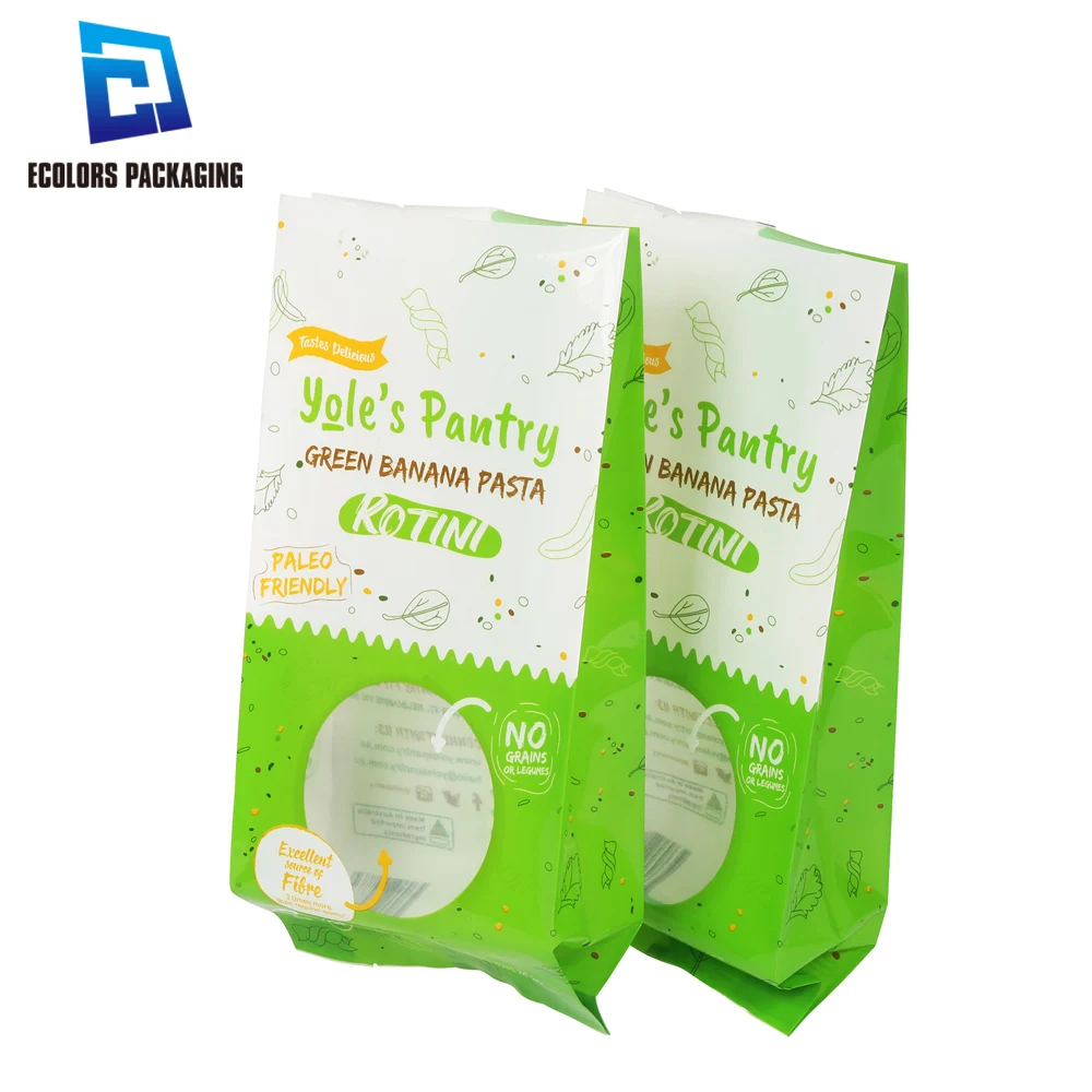 Wholesale Low Moq Sugar Cookie Heat Seal Packaging Pouch Plastic Food Packaging Side Gusset Bag