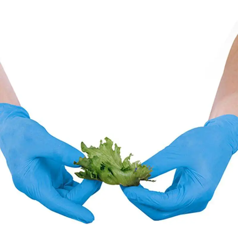 Disposable Rubber  Latex Gloves Medical Nitrile with CE Gloves 100 PCS in Package Common Use