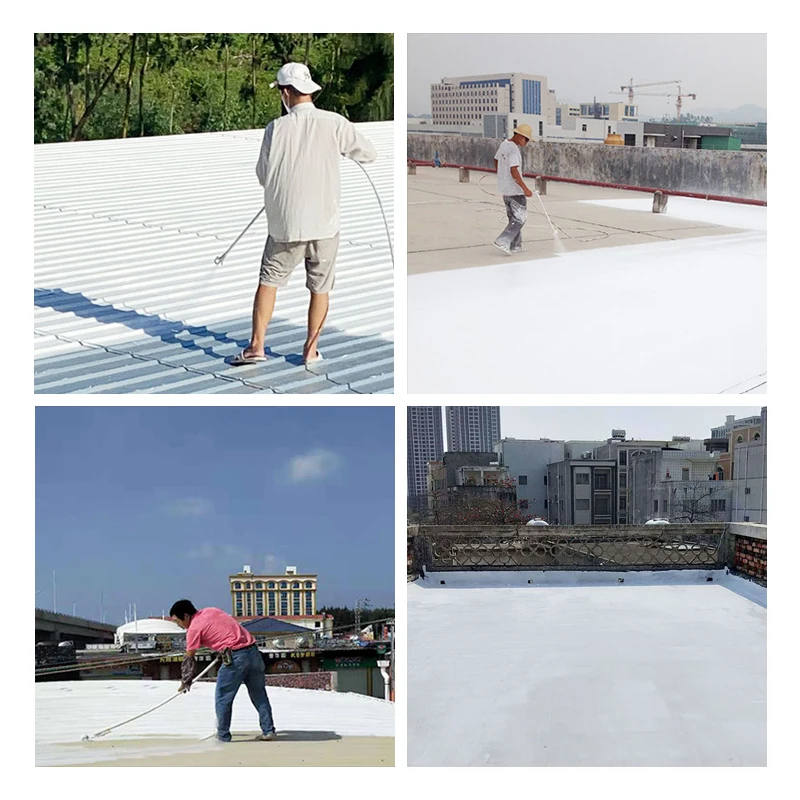 Factory wholesale roof reflective thermal insulation coating roof cooling paint heat resistant paint
