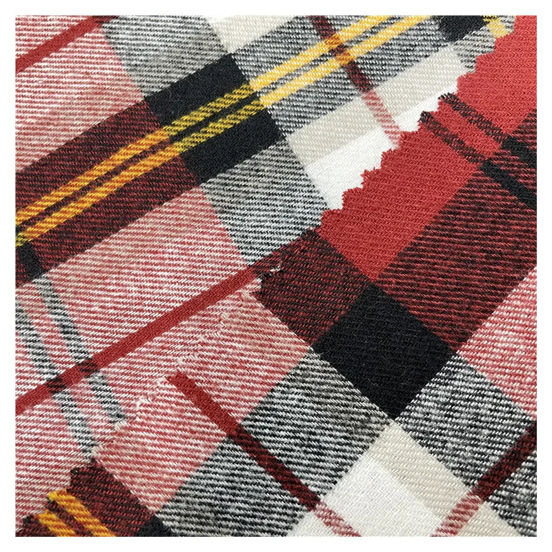 Hot selling woven 100%cotton plaid breathable Terry Fabric for dress (1600218418259)