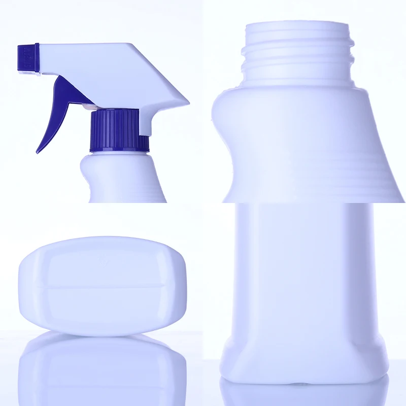 Color customized water spray bottle plastic white 750ml trigger sprayer bottle