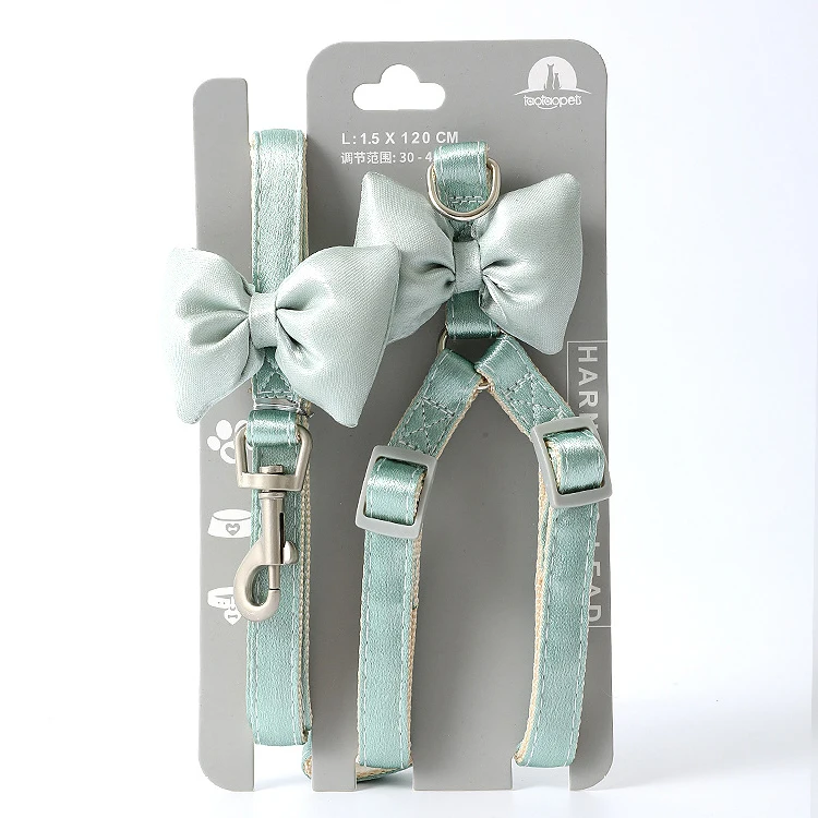 Wholesale China Pet Supplies Adjustable Soft dog leash harness For Small dog cat Amazon Hot selling