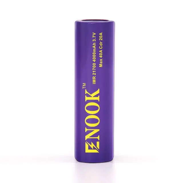 Enook 21700 4000mAh 40A rechargeable 3.7V battery on sale electric bicycle battery lithium ion battery