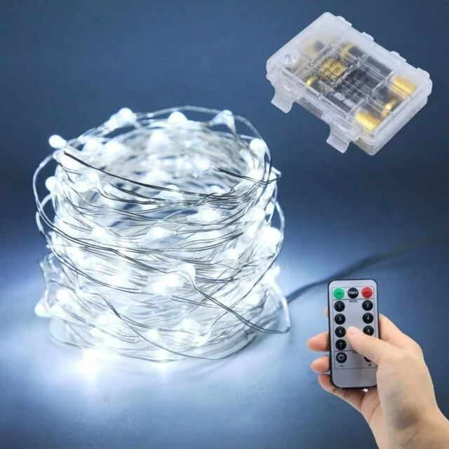 100 Strands Bunch String Lights Plug In Firefly Garland Waterfall Fairy Lights For Wedding Plants Tree Party Decor