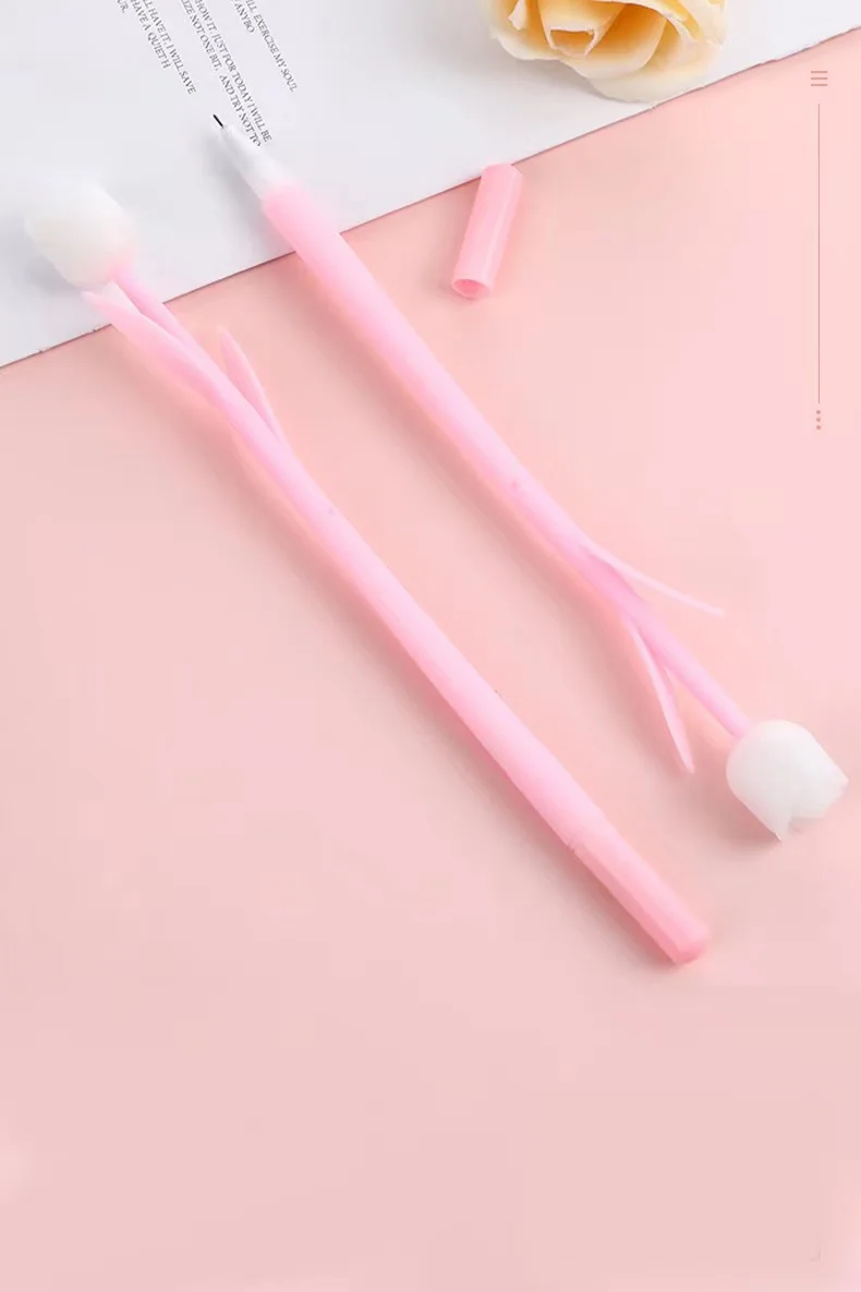 Tulip Color-changing Flower Neutral Pen 0.5mm Black Creative soft glue water-based pen color-changing under the sun