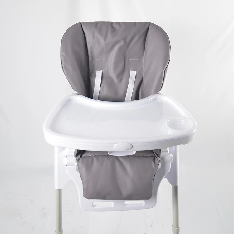 Hot Sale Mess Catcher Adjustable Portable Baby Feeding High Chair with Tray