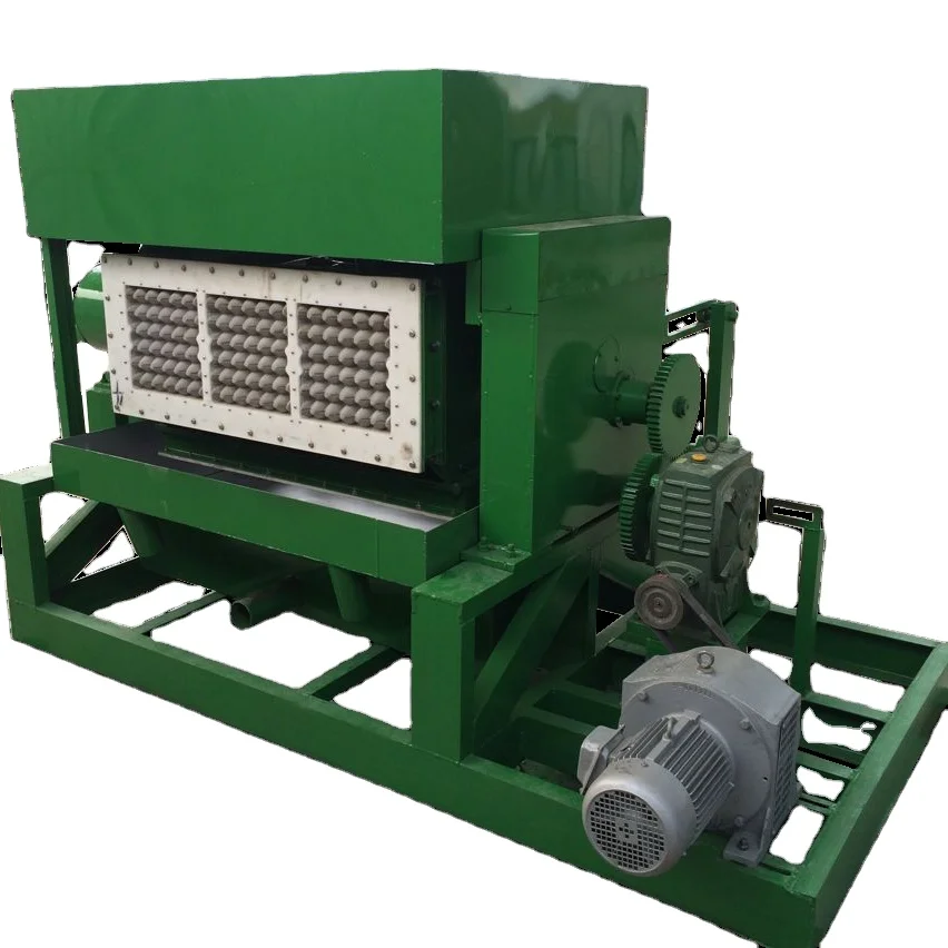 Brick dryer waste paper rotary type 12 molds  egg tray machine making 30 holes egg trays 2000 pcs/hr