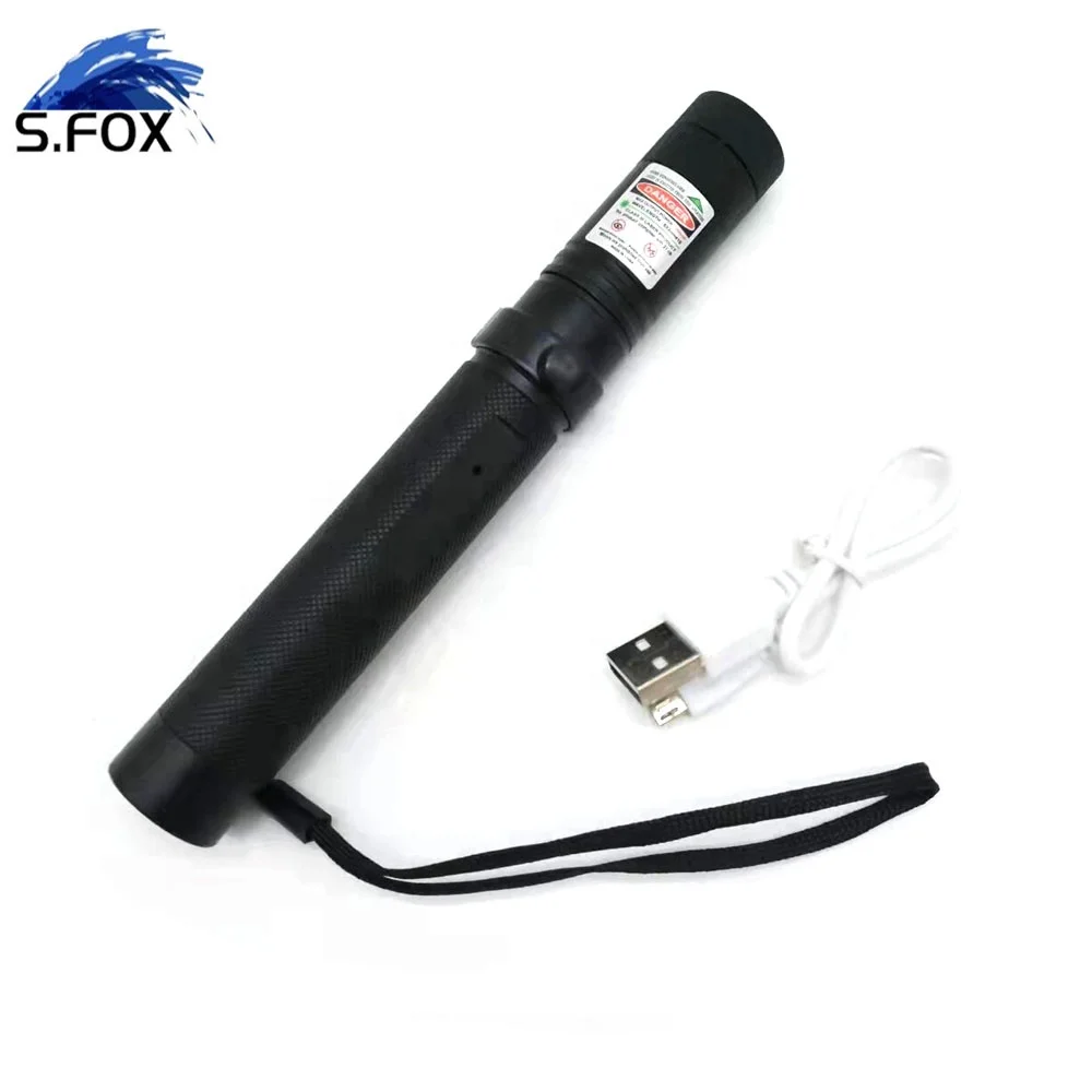 Hot Selling USB Rechargeable Long Distance 50mw 532nm Tactical Green 303 Laser Pointer With Star Light